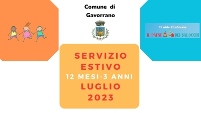 Graduatoria servizio estivo attività ludico-ricreativa 12 mesi 3 anni