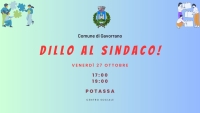 locandina con appuntamento con sindaco 20 ottobre a Ravi