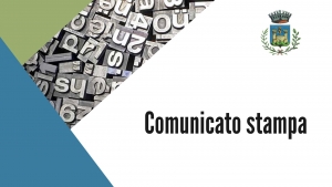 sfondo bianco, scritta cordoglio amministrazione comunale, logo comune, fiocco a lutto