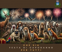 immagine animali domestici e selvatici impauriti dai fuochi d'artificio